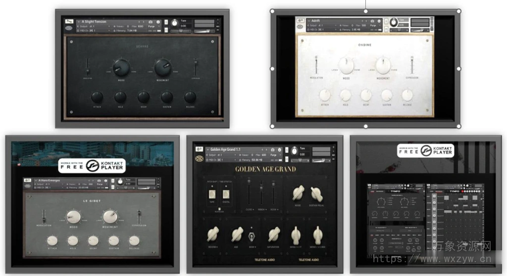 [无需调制一键生成你喜欢的音色] Teletone Audio系列合成器套装 [KONTAKT]（13.81GB）
