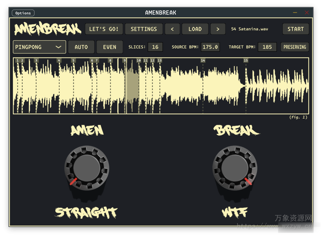 [采样处理切片音序自定义效果插件] Infinite Digits AMENBREAK v1.0.8 VST3 Patched REGGED-sneakz [WiN]（10.8MB）