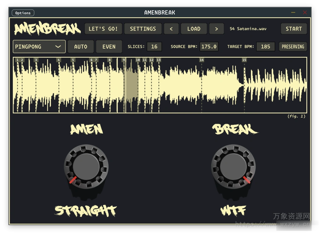 [采样处理切片音序自定义效果插件] Infinite Digits AMENBREAK v1.0.8 VST3 Patched REGGED-sneakz [WiN]（10.8MB）