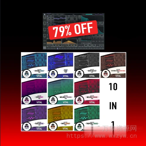 [Vital预置浩室电子舞曲] Vandalism Vital Bundle Vital [Synth Presets]（1.21GB）