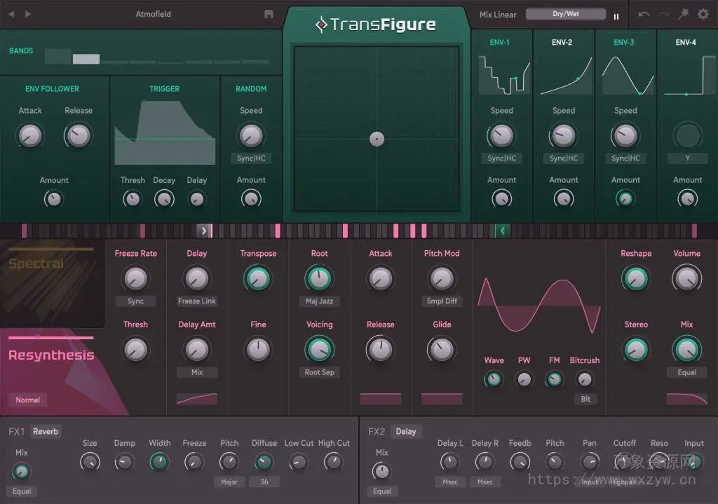 [创新多重效果插件] Sugar Bytes Transfigure v1.0.0-V.R [WiN, MacOSX]（60MB）