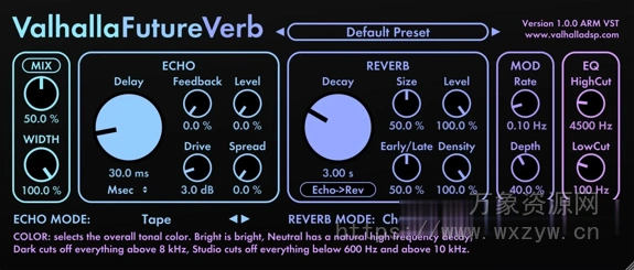 [创新性算法混响] Valhalla DSP Valhalla FutureVerb v1.0.0.8 Incl Patched and Keygen-R2R [WiN]（8.9MB)
