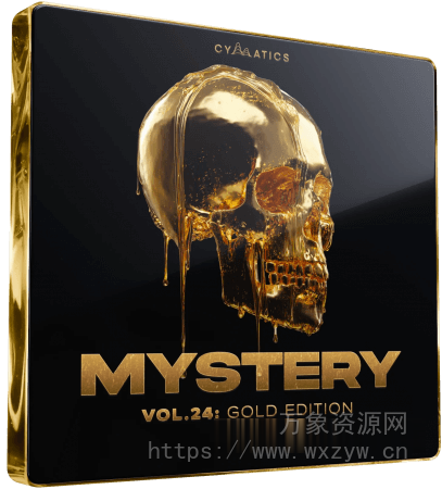 [嘻哈陷阱RnB素材] Cymatics MYSTERY PACK Vol.24 GOLD EDITION [WAV, MiDi]（1.13GB）