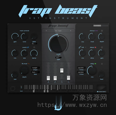[旋律陷阱嘻哈节奏综合乐器插件]Studio Trap Trap Beast VSTi RETAiL [WiN, MacOSX]（2.81GB）