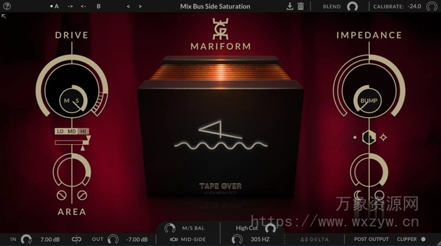 [谐波饱和度插件] Wavegrove Mariform v1.0.1 [WiN]（10.7MB）