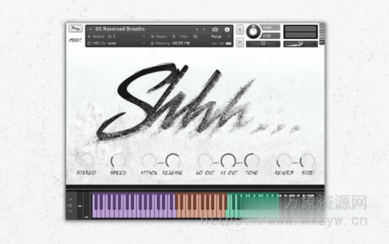 [人声呼吸声口哨声叹息声耳语声音源] Pssst Instruments Shhh Breath Whisper and Voice [KONTAKT]（1.41GB）