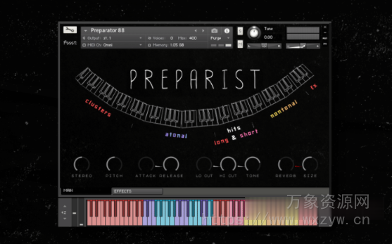 [钢琴打击乐音源] Pssst Instruments Preparist Piano Percussion [KONTAKT]（1.23GB）