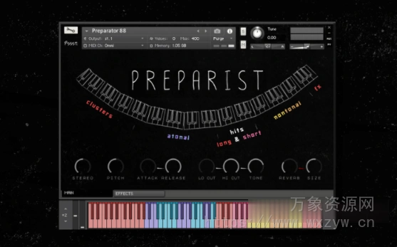 [钢琴打击乐音源] Pssst Instruments Preparist Piano Percussion [KONTAKT]（1.23GB）