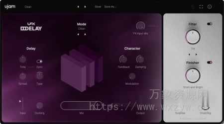 [智能延迟效果器] UJAM UFX-DELAY v1.0.1 [WiN]（71.2 MB+73MB）