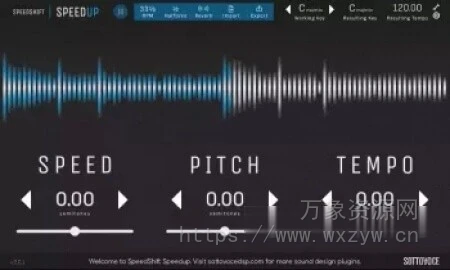 [变速变慢处理插件] SottovoceDSP SpeedShift Speedup v2.0.1 Patched Incl. Keygen-MOCHA [WiN]（5.7MB）
