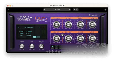 [80年代经典氛围空间混响插件] Nomad Factory 80s Spaces v2.5.1 Incl Patched and Keygen-R2R [WiN]（276.5MB）