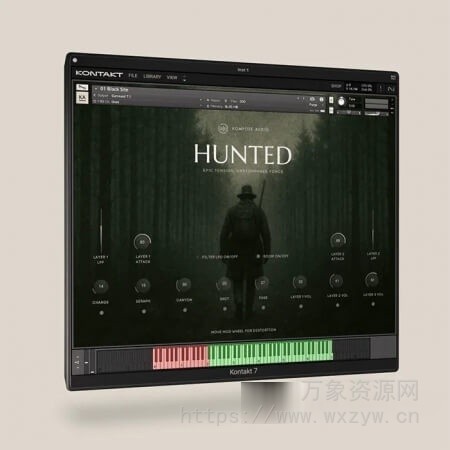 [电影悬念紧张乐器音源]Kompose Audio Hunted Cinematic Suspense Instrument [KONTAKT]（1.39Gb）