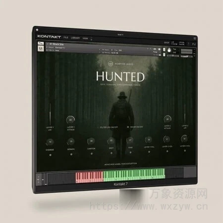 [电影悬念紧张乐器音源]Kompose Audio Hunted Cinematic Suspense Instrument [KONTAKT]（1.39Gb）
