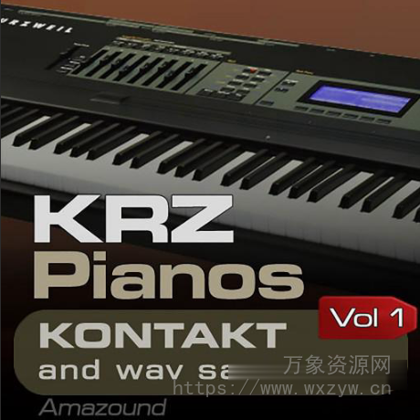 [电钢琴音源]Amazound KRZ Pianos [KONTAKT]（411MB）