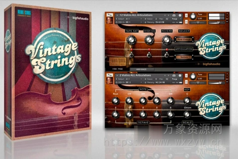 [复古弦乐] Big Fish Audio Vintage Strings [KONTAKT]（4.75GB）