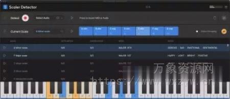 [调性与和弦检测插件] Scaler Music Scaler Detector v1.0.0 [WiN, MacOSX]（43 MB+238.18MB）