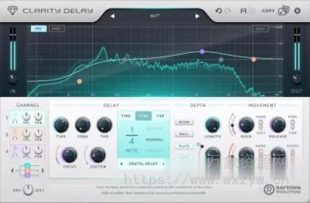 [混音的秘密武器：智能多合一插件] Raytown Productions Clarity Delay v1.0.0 Patched Incl. Keygen-MOCHA [WiN]（23.48MB）