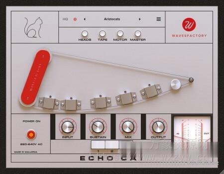 [最好的磁带模拟回声效果器] Wavesfactory Echo Cat v1.0.2 [WiN, MacOSX]（13MB+）