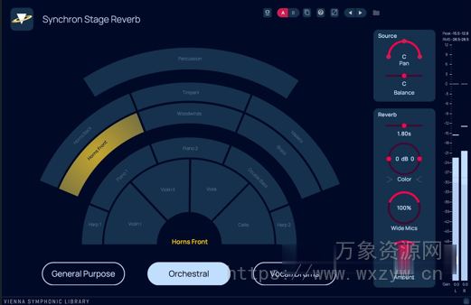 [维也纳交响乐同步舞台混响工具] Vienna Symphonic Library Synchron Stage Reverb SO v1.1 [WiN]（131MB）