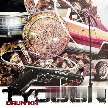 [嘻哈说唱鼓组素材FL预置FL模板教程]Stepuz TYCOON 50 Cent x 2000s Drum kit [WAV, MiDi, TUTORiAL]（1GB）