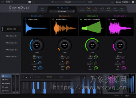 [强大的粒子合成器] Sound Particles GrainDust v1.0.0 REPACK-TCD [WiN]（1GB）