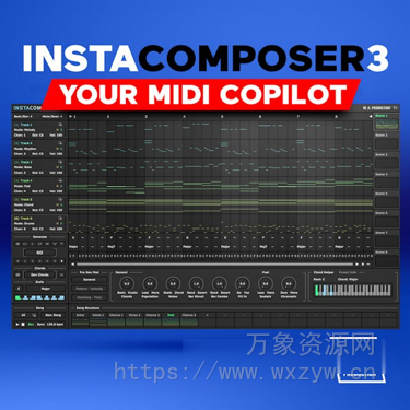 [智能MIDI生成器] W.A Production Instacomposer 3 v3.0.0.251014-TCD [WiN]（9MB）
