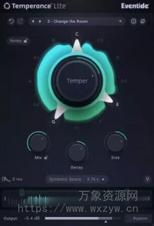 [世界上第一款音乐型混响] Eventide Temperance Lite v1.0.1-R2R [WiN]（11.7MB）