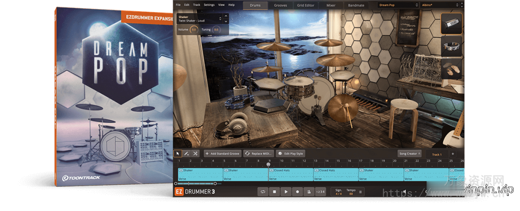 [梦幻流行扩展包] Toontrack Dream Pop EZX v1.0.1 [WiN, MacOSX]（535.7MB+555.6MB）