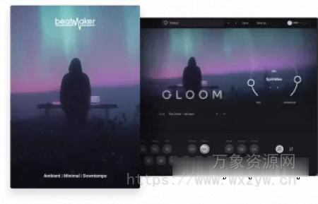 [空间感氛围极简音效乐器插件] UJAM Beatmaker Gloom v3.0.1-R2R [WiN]（47.8MB）
