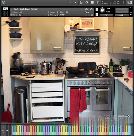 [厨房打击乐器音源] Rattly and Raw Lockdown Kitchen [KONTAKT]（60MB）