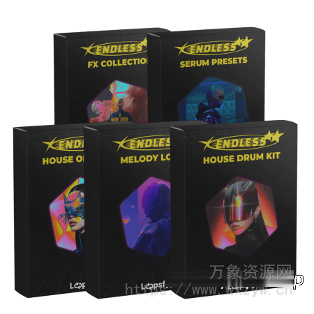 [浩室素材Serum预置FL工程模板] Loopsfy Endless Megapack [WAV, MiDi]（1.06GB）