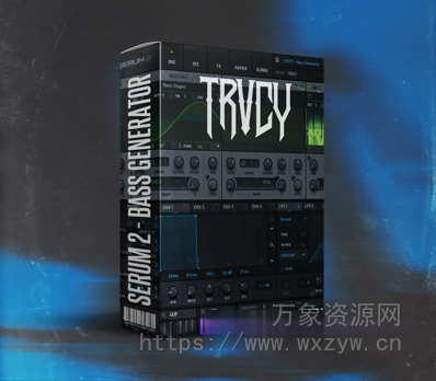 [Serum预置回响重拍Bass] TRVCY Serum 2 Bass Generator [Synth Presets]（67MB）