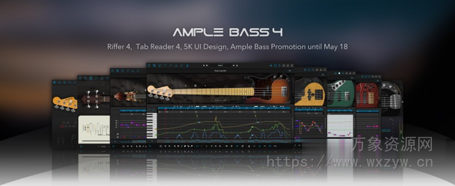 [8款4代贝司音源全套] Ample – Sound Ample-Bass v4.0.1 [WiN, MacOSX]（38GB+）