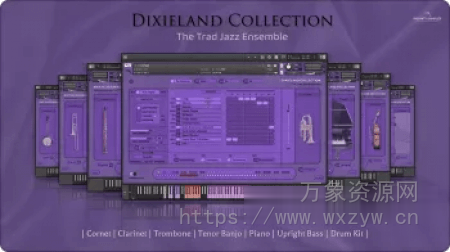 [迪克西兰传统爵士乐乐器合集音源]Insanity Samples DIXIELAND COLLECTION v1.0.0 [KONTAKT]（4.1GB）