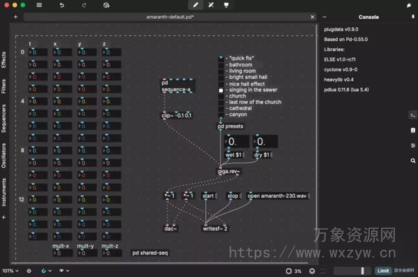 [可视化音频编程软件] Plugdata v0.9.1 VST3 AU CLAP LV2 [WiN, MacOSX]（0.71GB+1.6GB）