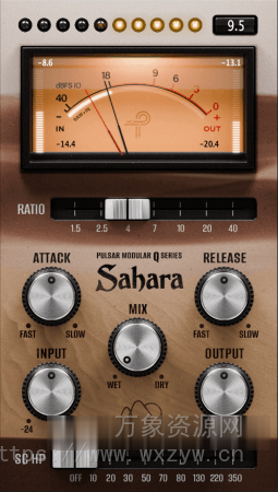 [零样本延迟自然压缩效果器] Pulsar Modular Q Sahara v1.0.0 [WiN, MacOSX]（9.7MB+30.8MB)