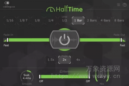 [半速效果插件] CableGuys HalfTime v1.1.11-V.R [WiN]（5.09 MB）
