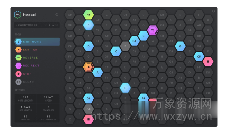 [谐波表MIDI音序器] ADSR Sounds Hexcel v1.1.0 Incl. Keygen-MOCHA [WiN, MacOSX]（5.3MB+12.0MB）