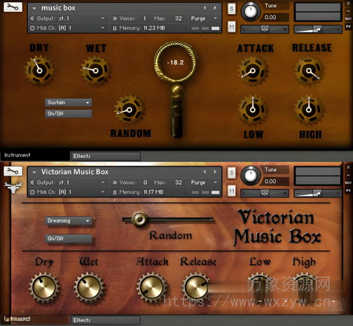 [双音乐盒音源]FrozenPlain Dual Music Box [KONTAKT]（124MB）