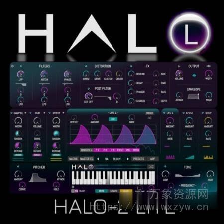[采样合成器精简版]DHPlugins HALO 2 LITE v2.0.4 Incl. Keygen-MOCHA [WiN]（300MB）