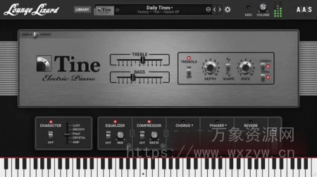 [复古氛围经典电钢琴插件] Applied Acoustics Systems Lounge Lizard EP-5 v5.0.1-V.R [WiN]（60Mb）