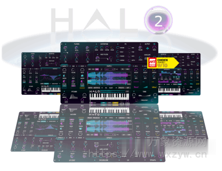 [采样合成器插件] DHPlugins HALO 2 v2.0.5 Incl. Keygen-MOCHA [WiN]（65MB）