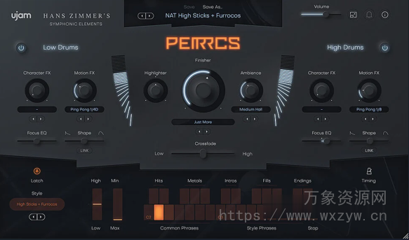 [电影打击乐插件]UJAM Symphonic Elements PERRCS v1.2.0 [WiN, MacOSX]（666 MB+1.1GB)