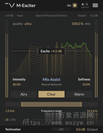 [高保真谐波增强器]Techivation M-Exciter v1.0.0-BUBBiX [WiN]（34MB）