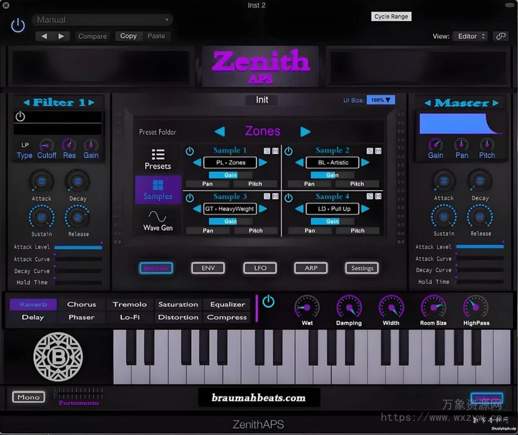 [综合乐器音色库插件]Zenith APS VST v1.0 [WiN]（11.6GB）