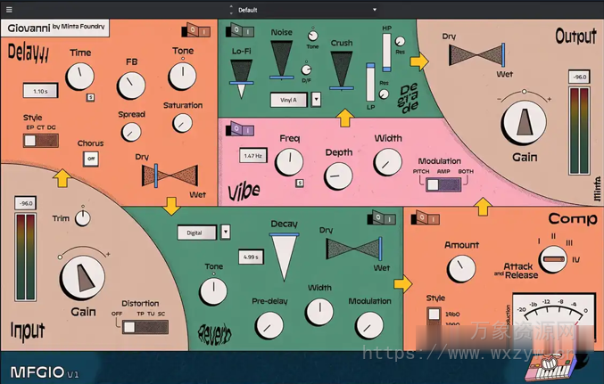 [多FX声音处理器插件]Minta Foundry Giovanni Vst v1.0 incl. Keygen and Patch-TRACER [WiN]（47.35MB）