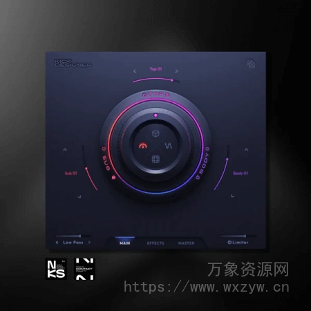 [模拟鼓机808打击乐音源]Ava Music Group Kick Designer v1.2.0 [KONTAKT]（168MB）