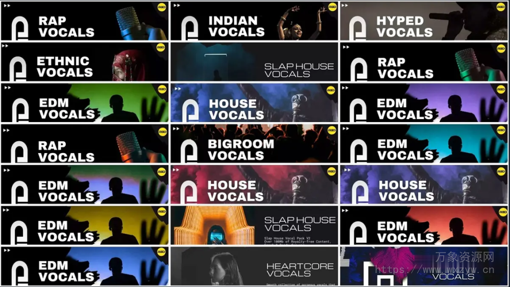 [EDM多风格人声采样包合集]RAGGED Vocal Pack Collection 2024 [WAV]（4.89GB+）