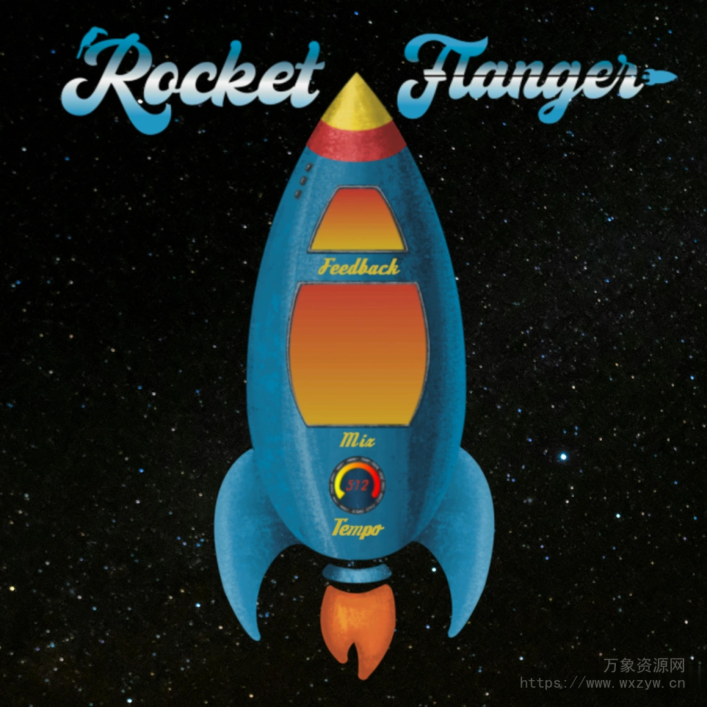 [让你的声音飞向月球]Tukan Dance Rocket Flanger v1.0 VST3 AU [WiN, MacOSX]（36MB)