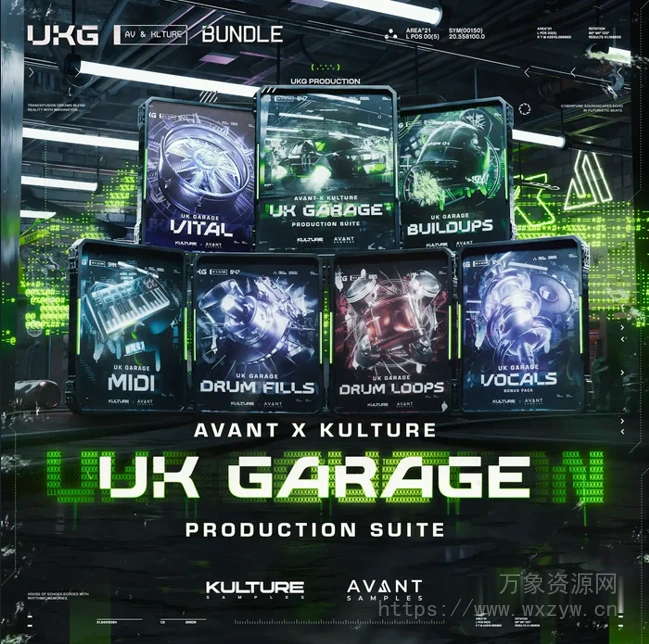 [UKG有史以来最佳样本包合集]Kulture Samples UK Garage Production Suite [WAV, MiDi]（3.46GB）